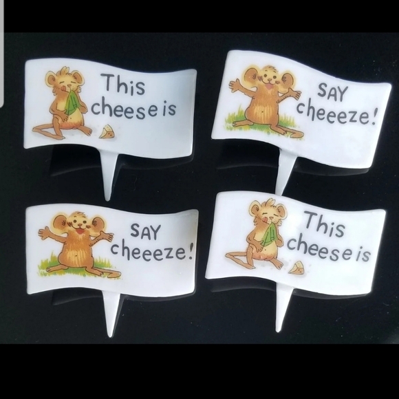 Enesco Mice Characters Say cheese Cheese lover Porcelain Set by Suzy Spafford - Picture 1 of 9